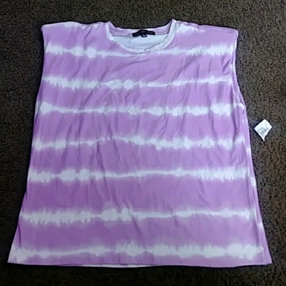 Almost famous tie dye sleeveless shirt